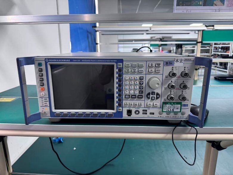 Wideband radio communication tester at Sunwin's manufacturing base in Shenzhen