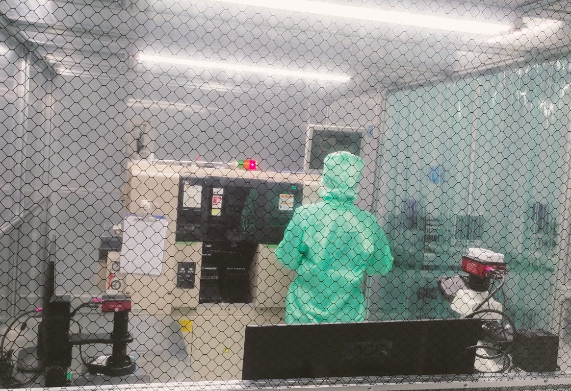 Die attach and bonding in the cleanroom at Sunwin's manufacturing base in Shenzhen