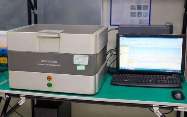 XRF RoHS analyzer at Sunwin's manufacturing base in Shenzhen
