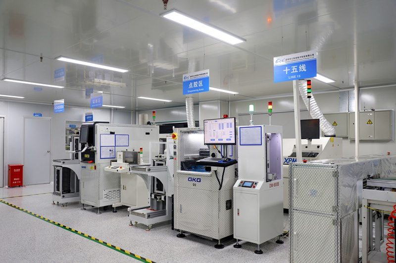 SMT workshop at Sunwin's manufacturing base in Shenzhen