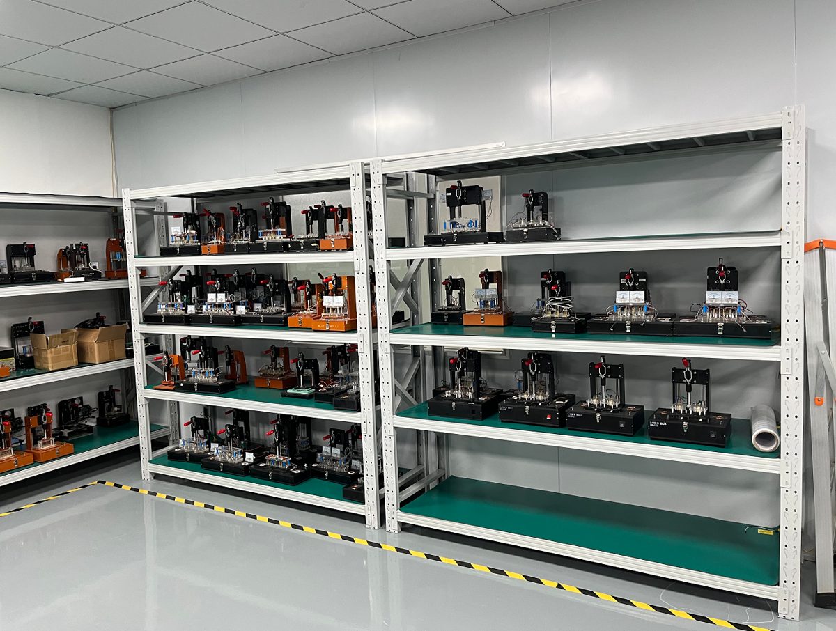 Test fixture storage at Sunwin's manufacturing base in Shenzhen