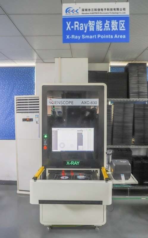 X-ray component counter at Sunwin's manufacturing base in Shenzhen